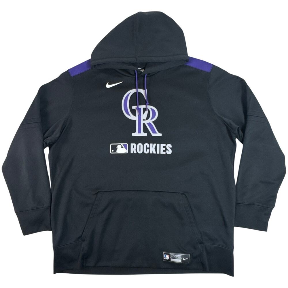 Nike Colorado Rockies Clint Hurdle #55 2025 Team Issued Therma-FIT Hoodie 2XL